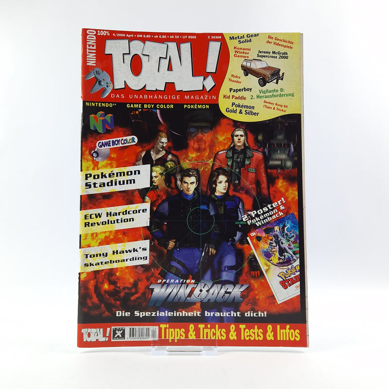 100% Nintendo TOTAL! Magazin : Win Back April 2000 - total Zeitschrift