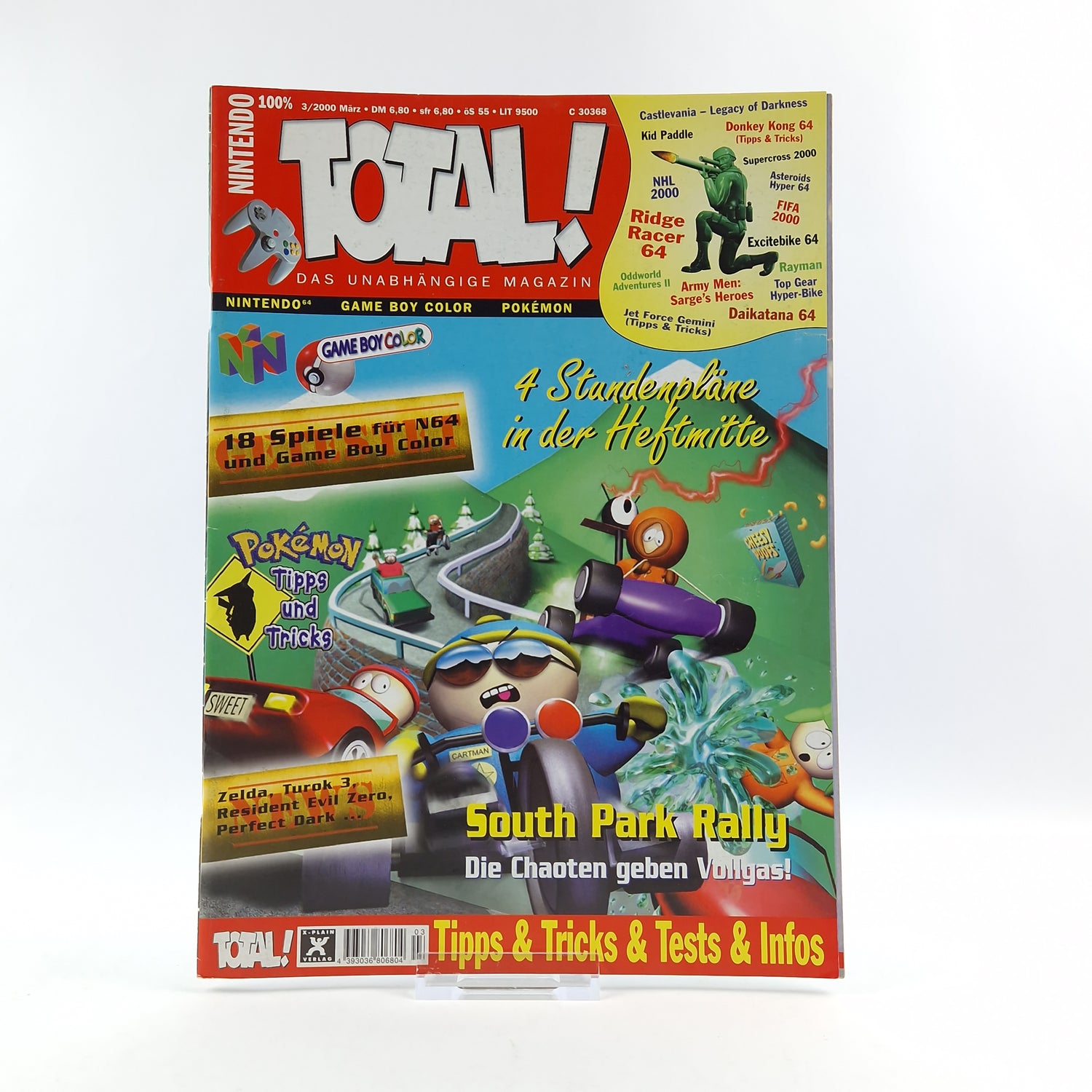 100% Nintendo TOTAL! Magazin : South Park Rally März 2000 - total Zeitschrift