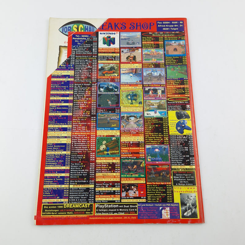 100% Nintendo TOTAL! Magazin : Lego Racers August 1999 - total Zeitschrift