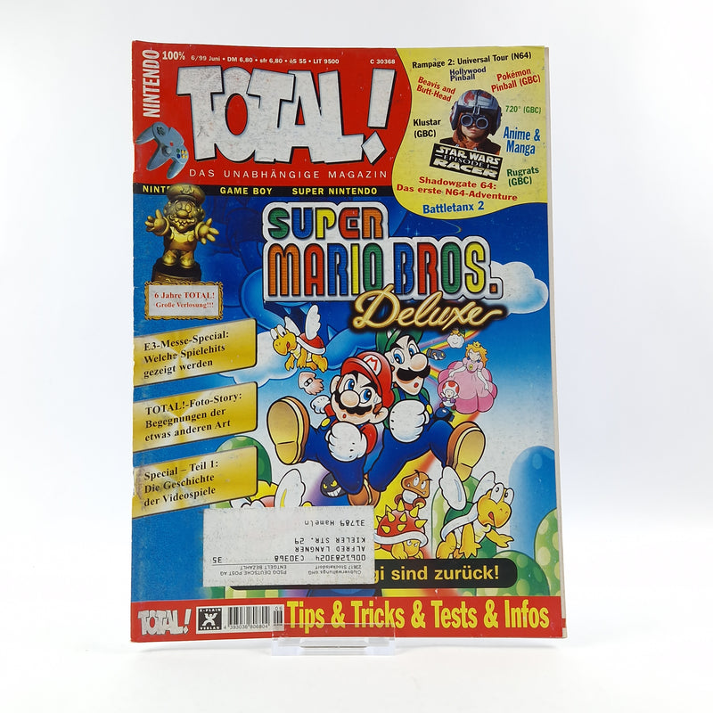 100% Nintendo TOTAL! Magazin : Mario Bros Deluxe Juni 1999 - total Zeitschrift