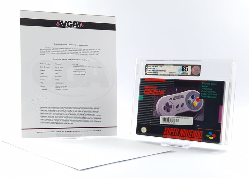 Super Nintendo Zubehör : Controller / Gamepad - OVP NEU NEW - VGA 85 Qualified