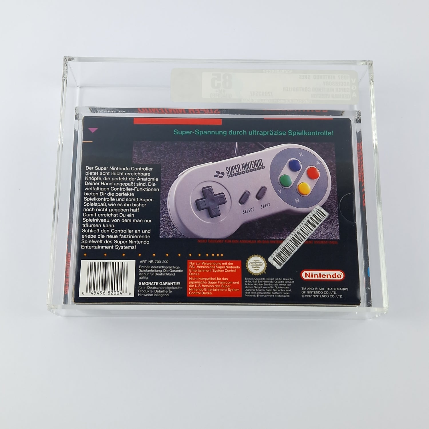 Super Nintendo Accessories: Controller / Gamepad - OVP NEW NEW - VGA 85 Qualified