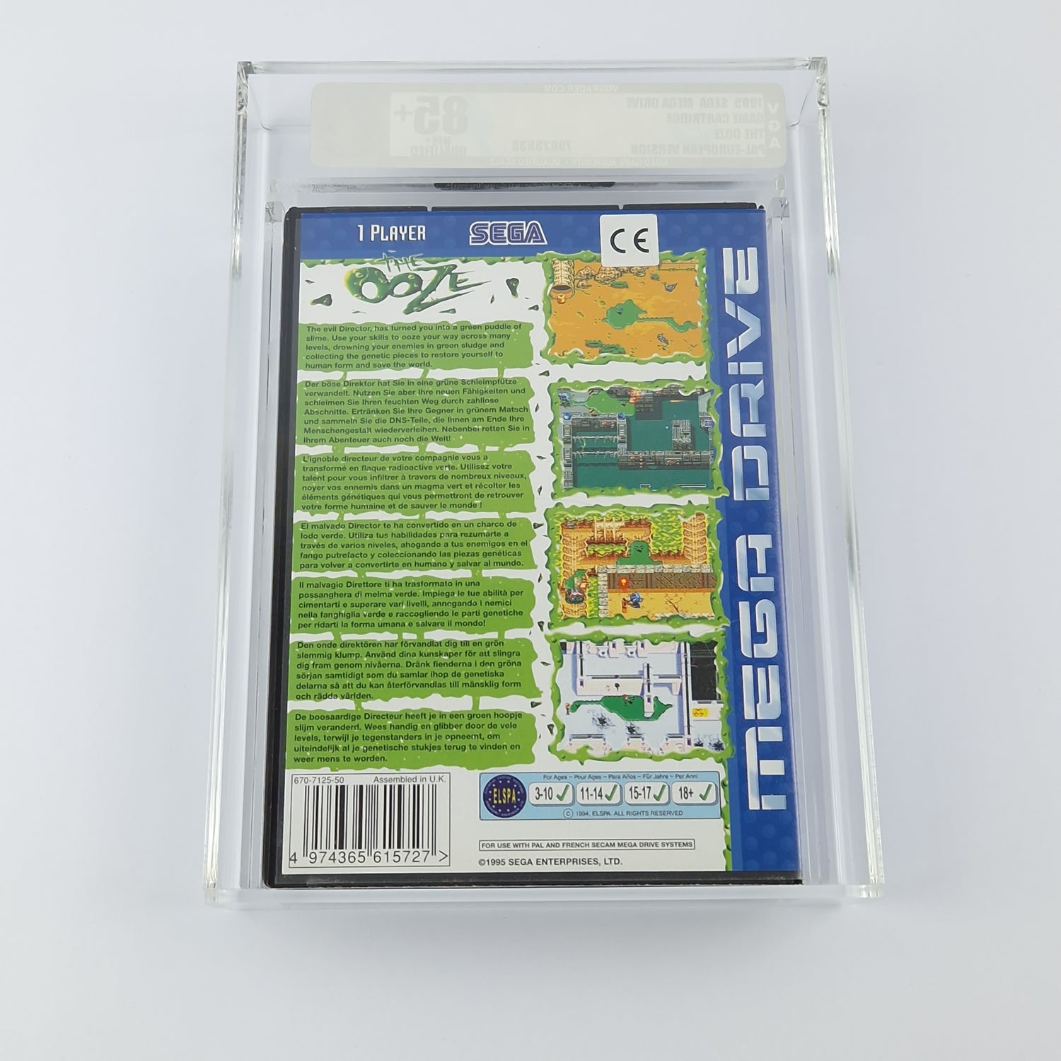 Sega Mega Drive Game: The OOZE - OVP NEW NEW - VGA 85+ NM+ Qualified