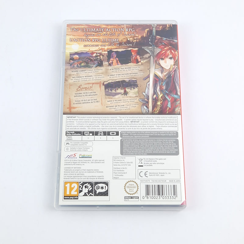 Nintendo Switch Game: YS VIII 8 Lacrimosa of Dana - OVP PAL Game