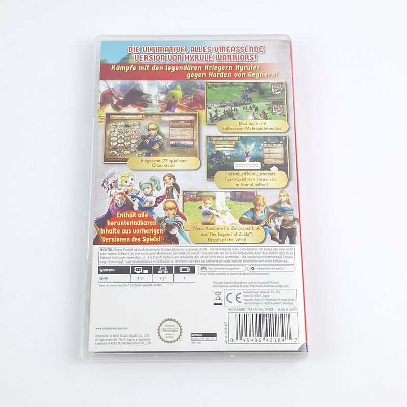 Nintendo Switch Spiel : Hyrule Warriors Definitive Edition - OVP PAL Game