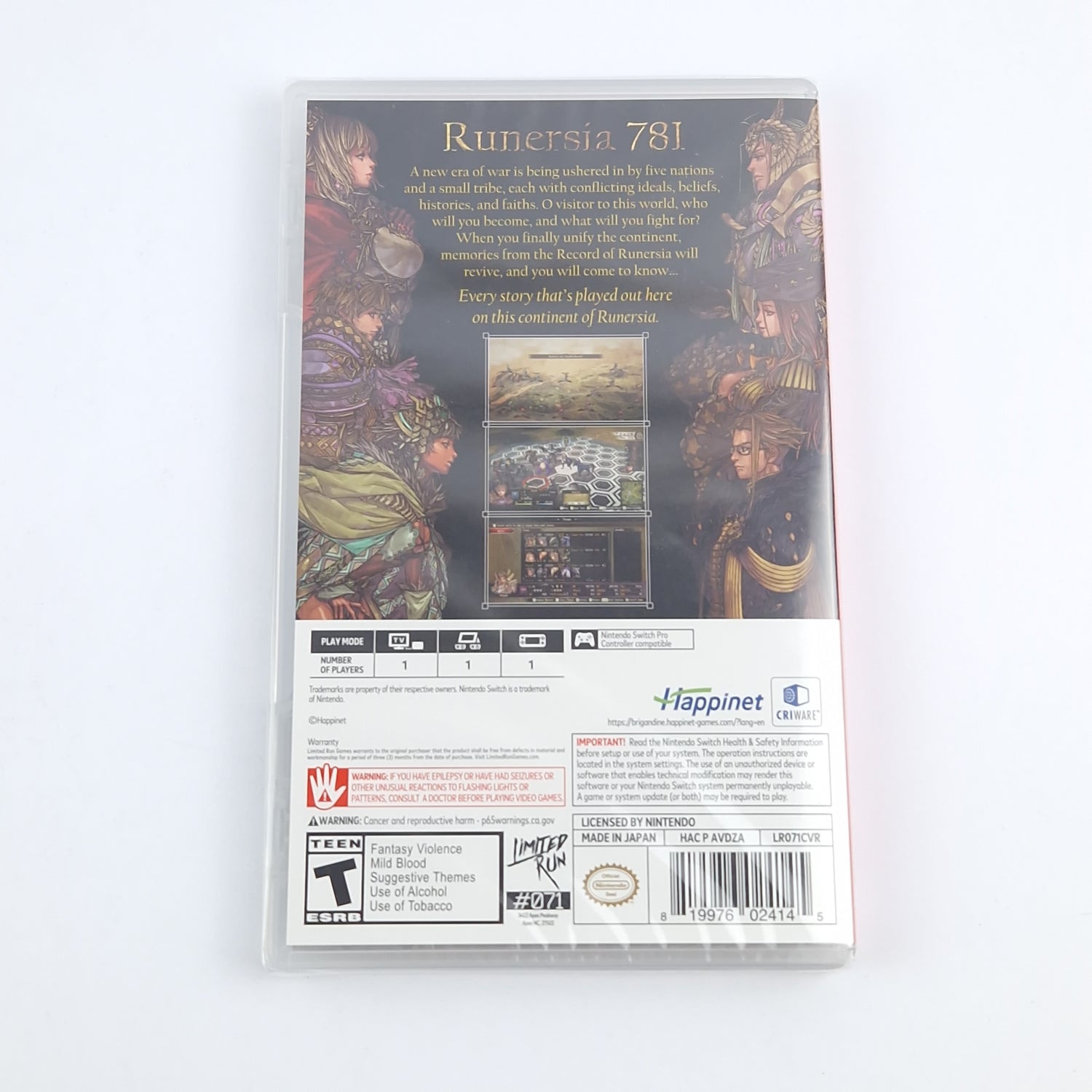 Nintendo Switch Spiel : Brigandine The Legend of Runersia - OVP NEU SEALED USA