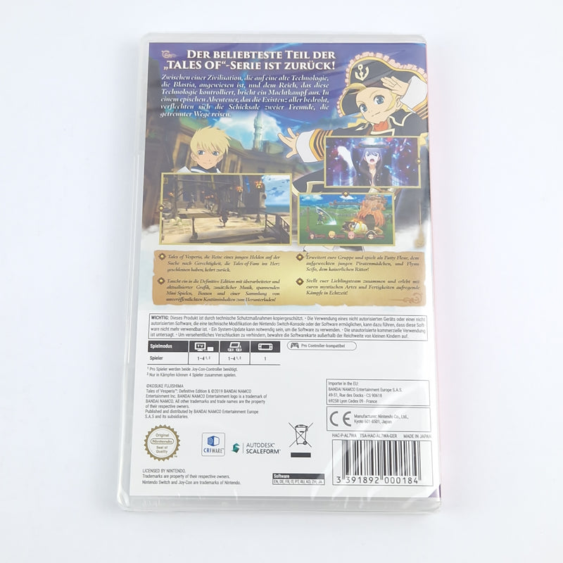 Nintendo Switch Spiel : Tales of Vesperia Definitive Edition OVP NEU NEW SEALED