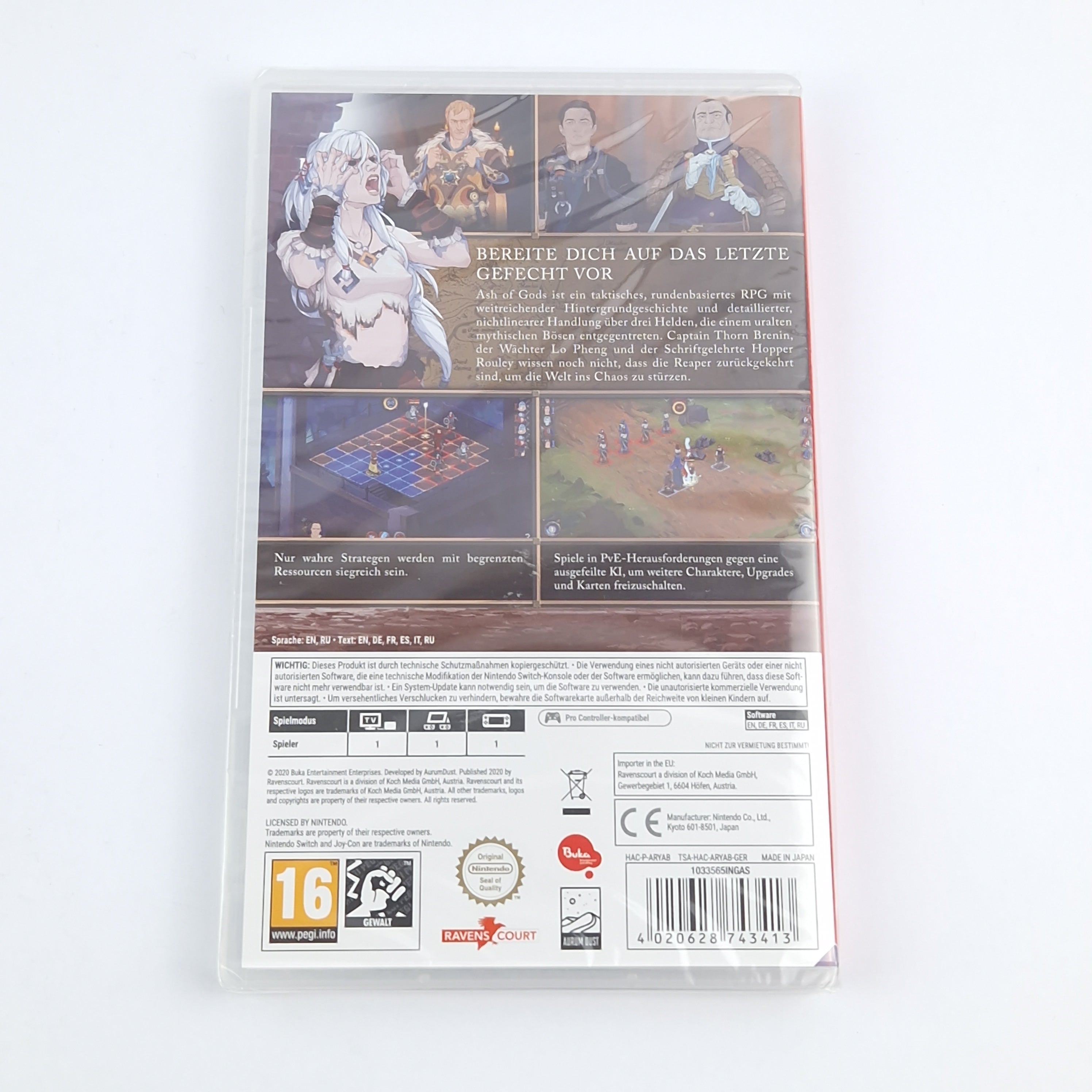 Nintendo Switch Spiel : Ash of Gods Redemption - OVP NEU NEW SEALED PAL
