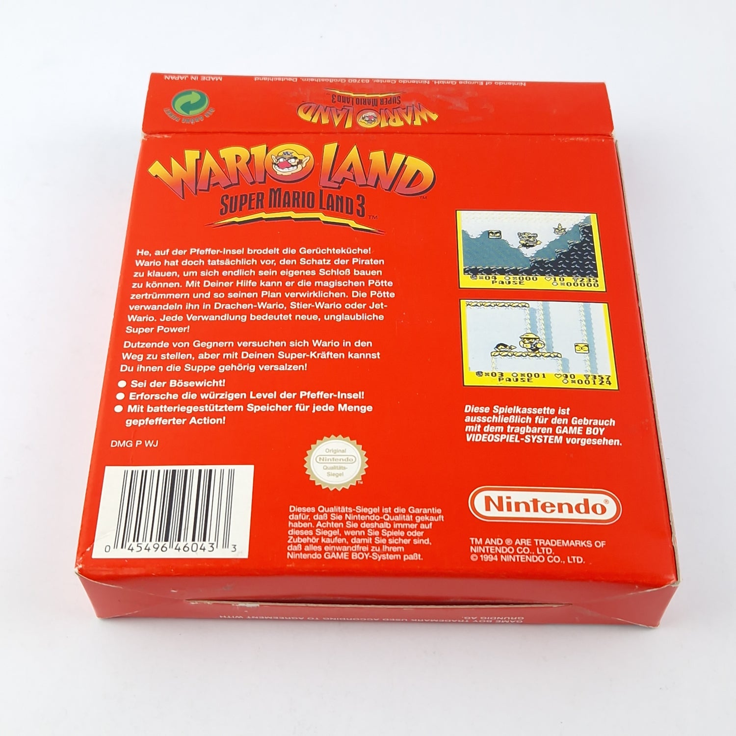 Nintendo Game Boy Classic Spiel : Wario land Mario Land 3- OVP Anleitung Modul