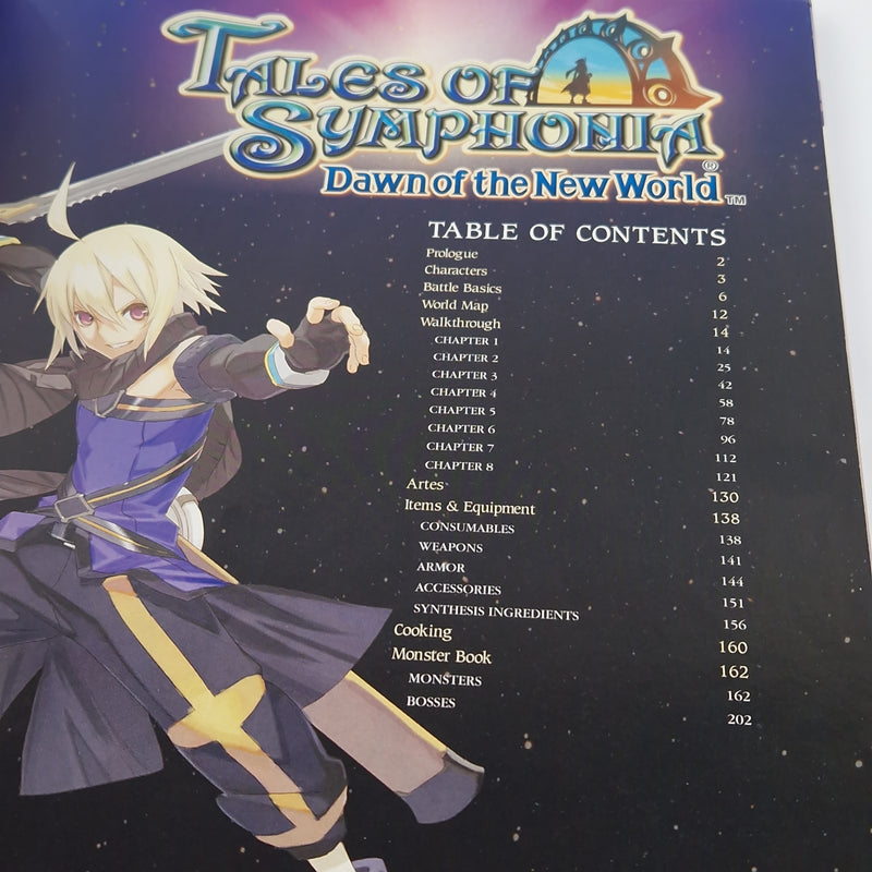 Nintendo Wii game: Tales of Symphonia Dawn of the World + Bradygames Guide OVP