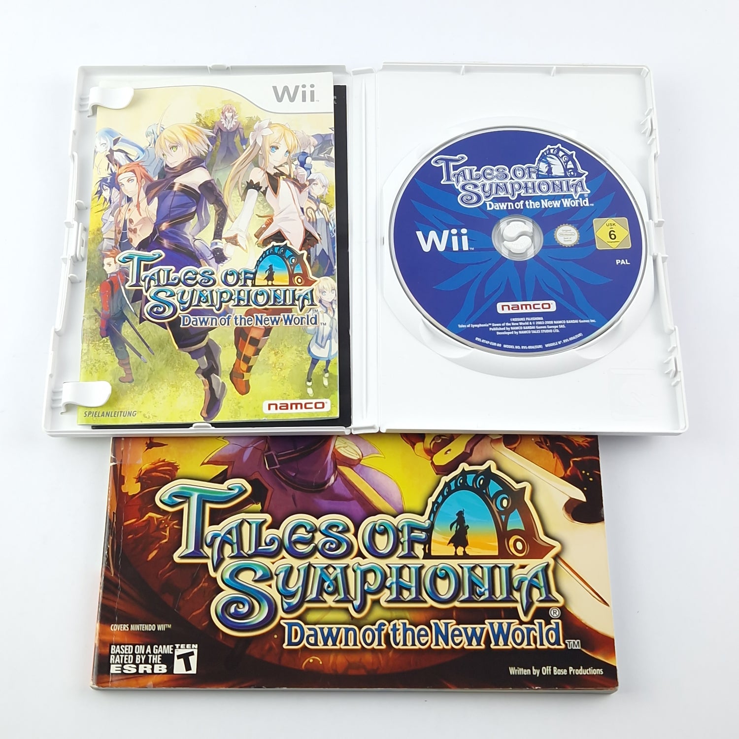 Nintendo Wii game: Tales of Symphonia Dawn of the World + Bradygames Guide OVP