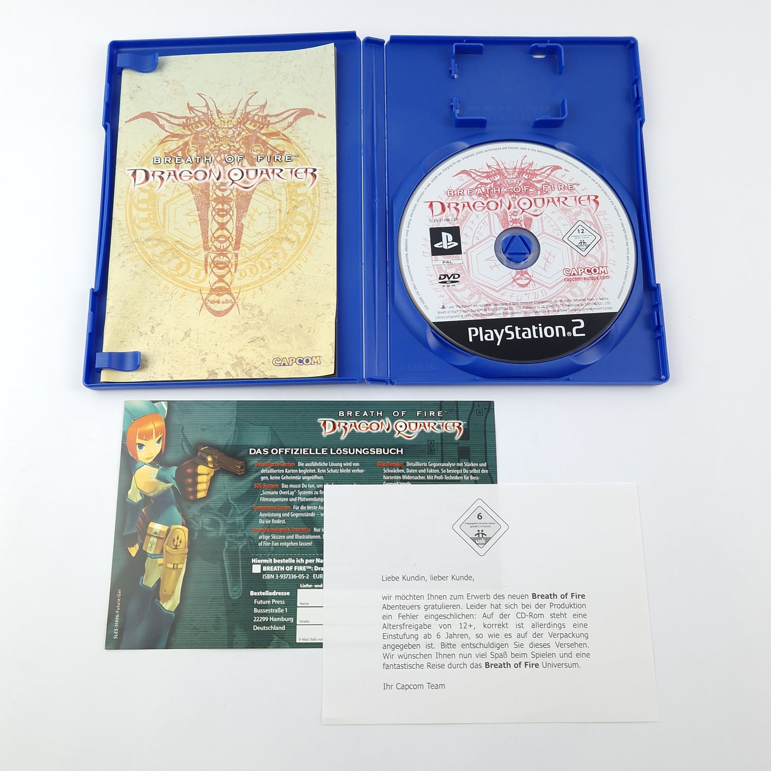 Playstation 2 game: Breath of Fire Dragon Quarter + solution book sealed - PS2