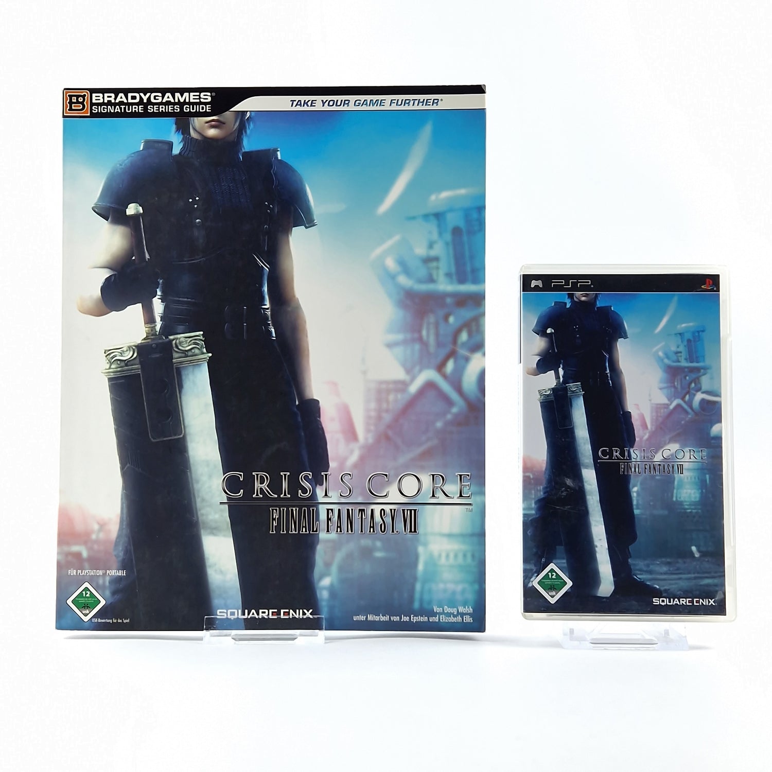 Playstation Portable Spiel : Final Fantasy VII Crisis Core + Bradygames Guide