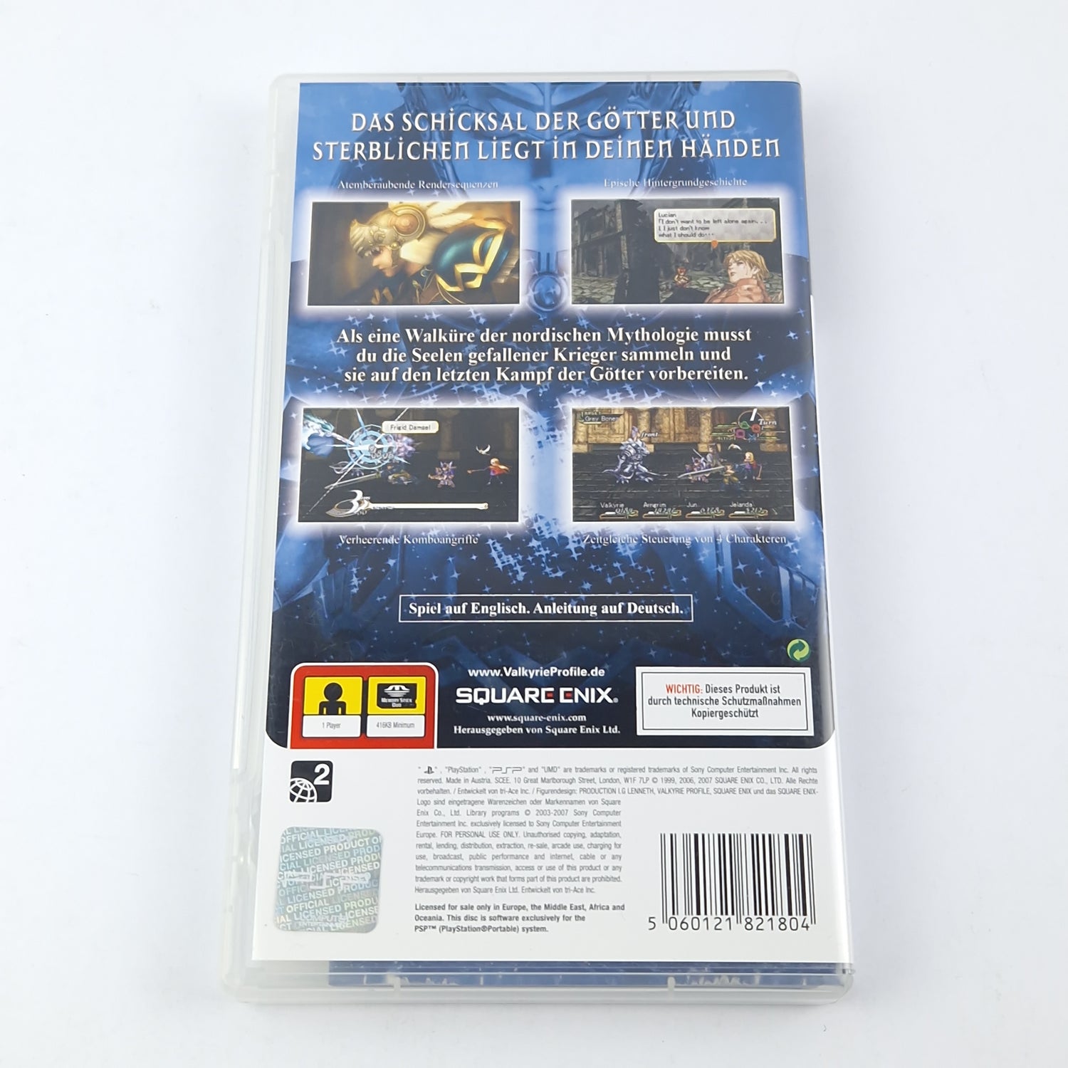 Playstation Portable Spiel : Valkyrie Profile Lenneth + Bradygames Guide - PSP