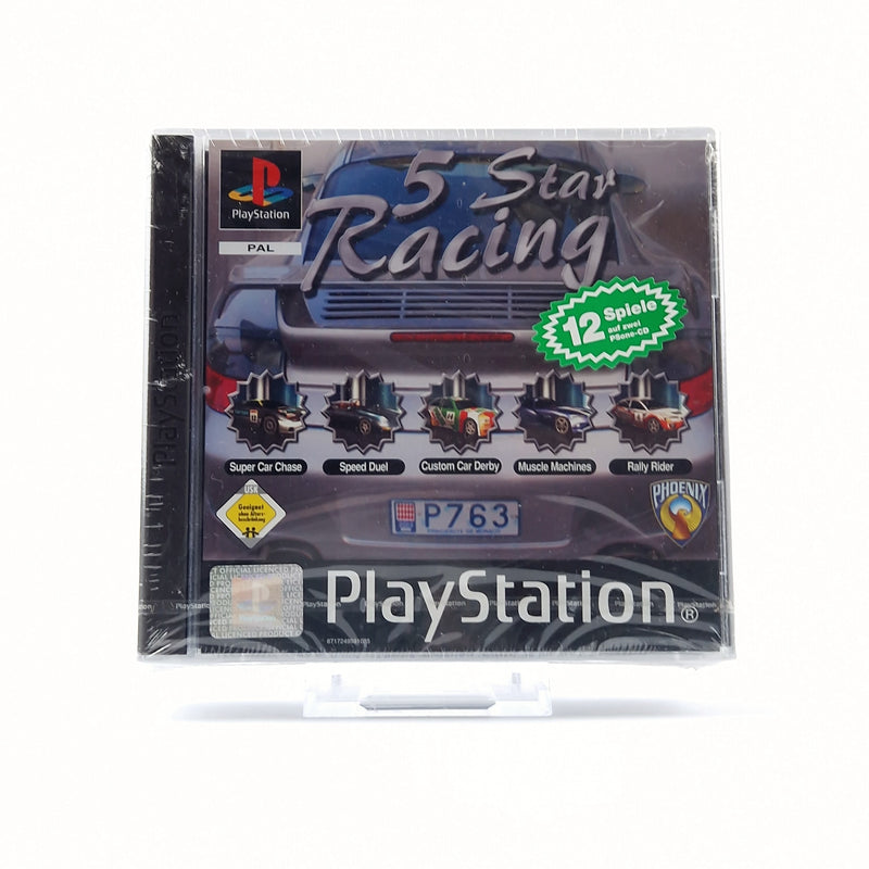 Playstation Spiel : 12 Spiele auf zwei PSone-CD / 5 Star Racing + Shoot PS1 NEU
