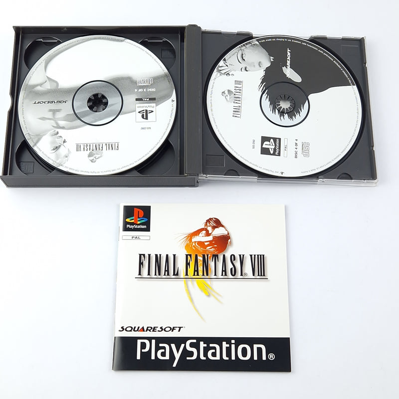 Playstation 1 game: Final Fantasy VIII + solution book - OVP PAL SONY PS1 PsOne