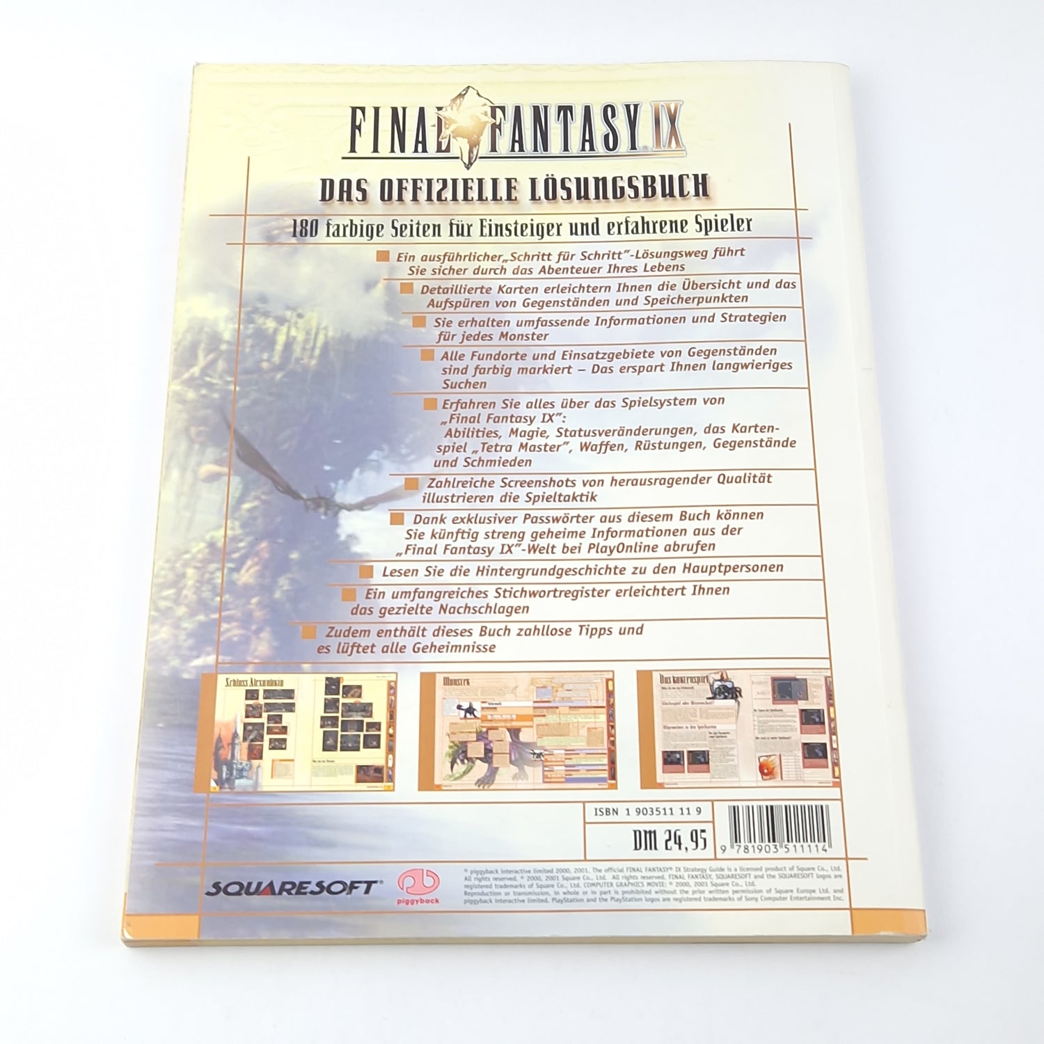 Playstation 1 game: Final Fantasy IX + solution book - OVP PAL SONY PS1 PsOne