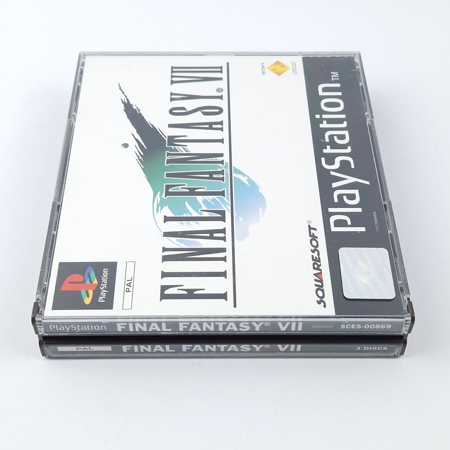 Playstation 1 Spiel : Final Fantasy VII + Lösungsbuch - OVP PAL SONY PS1 PsOne