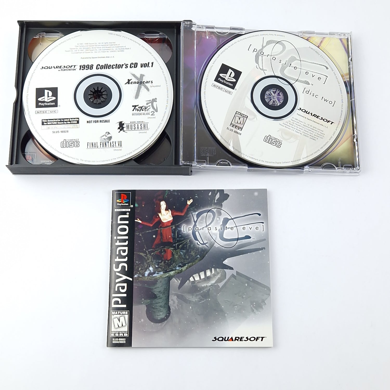 Playstation 1 Game: Parasite Eve + Strategy Guide - OVP USA / SONY PS1 PsOne