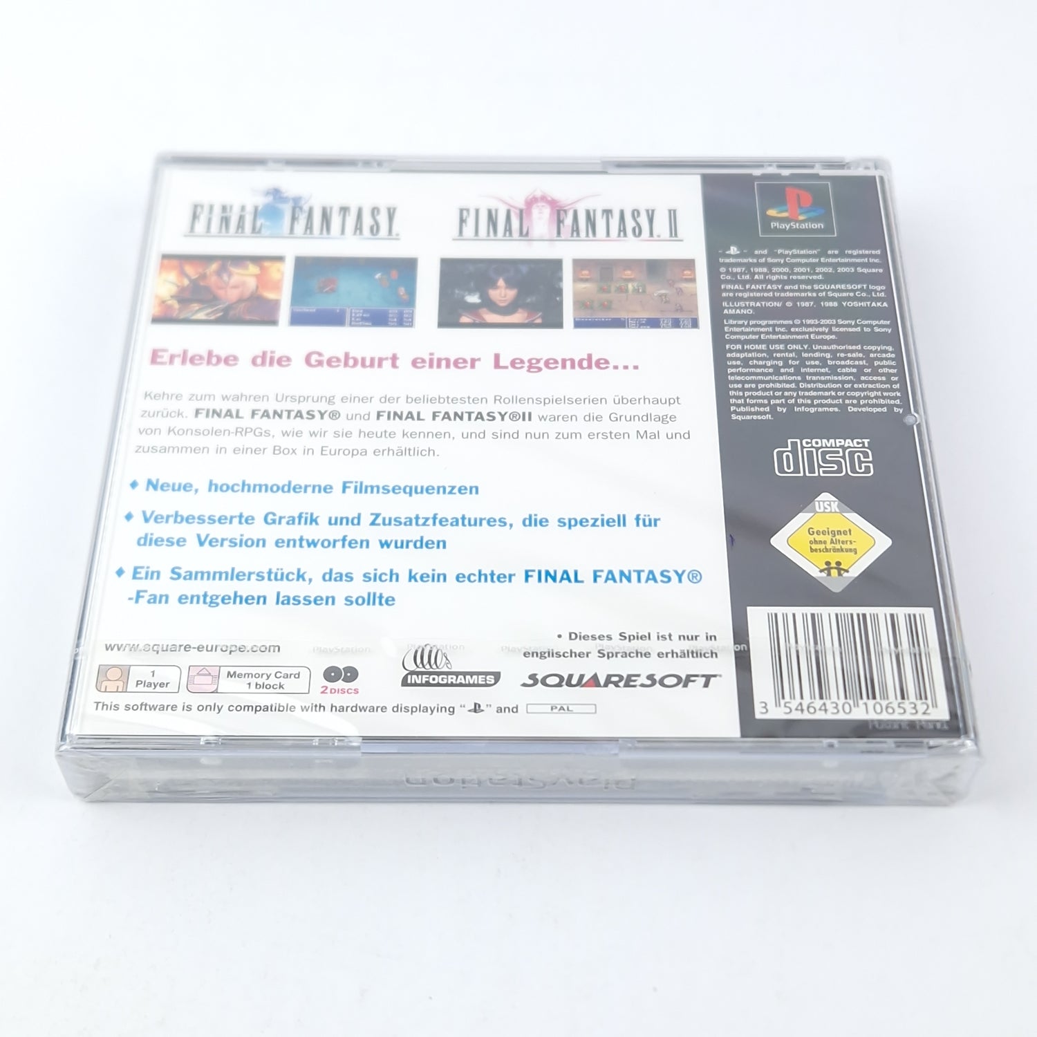 Playstation 1 Spiel : Final Fantasy Origins NEU SEALED + Guide / SONY PS1 PsOne