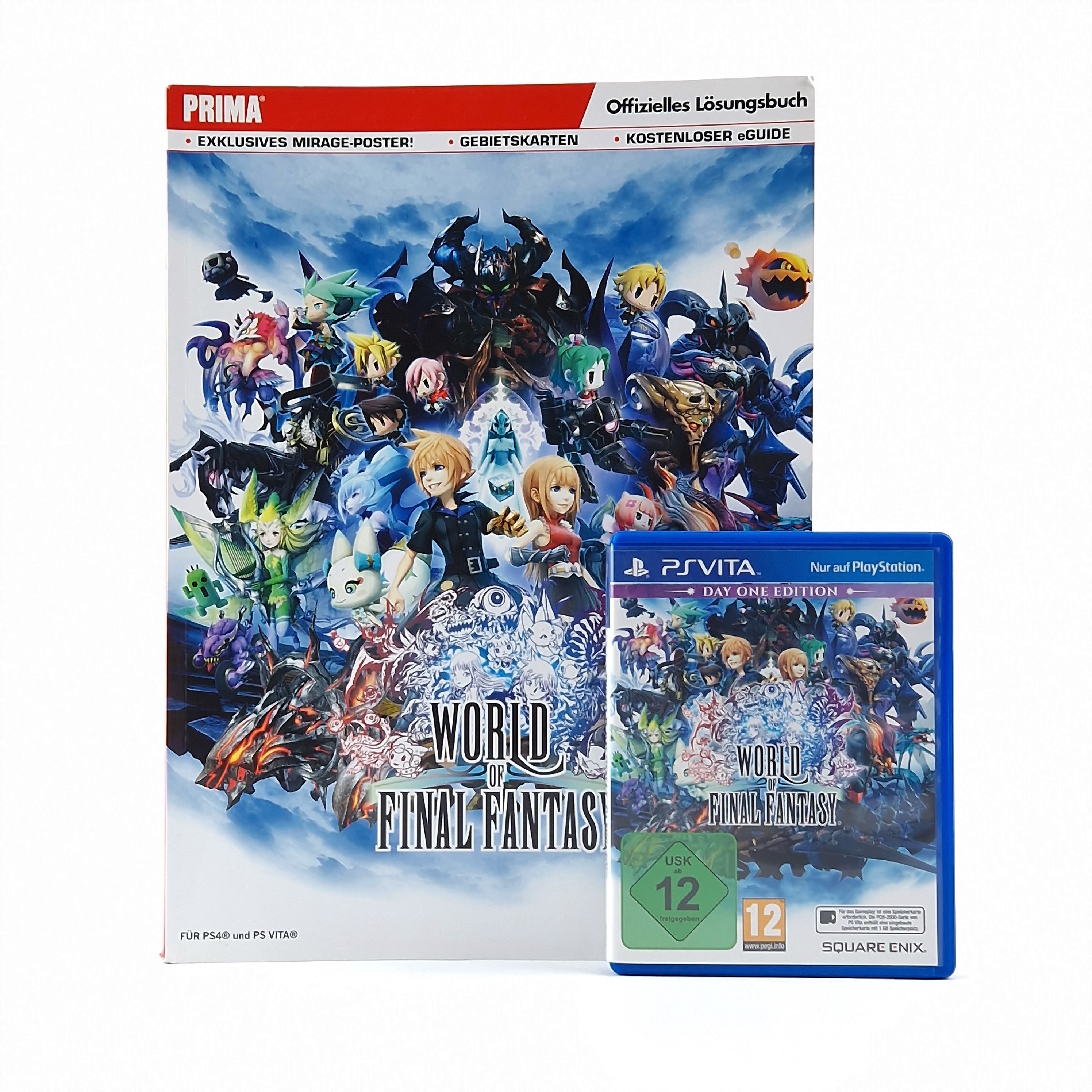 PSVITA Spiel : World of Final Fantasy + Guide - OVP PAL - SONY Playstation VITA
