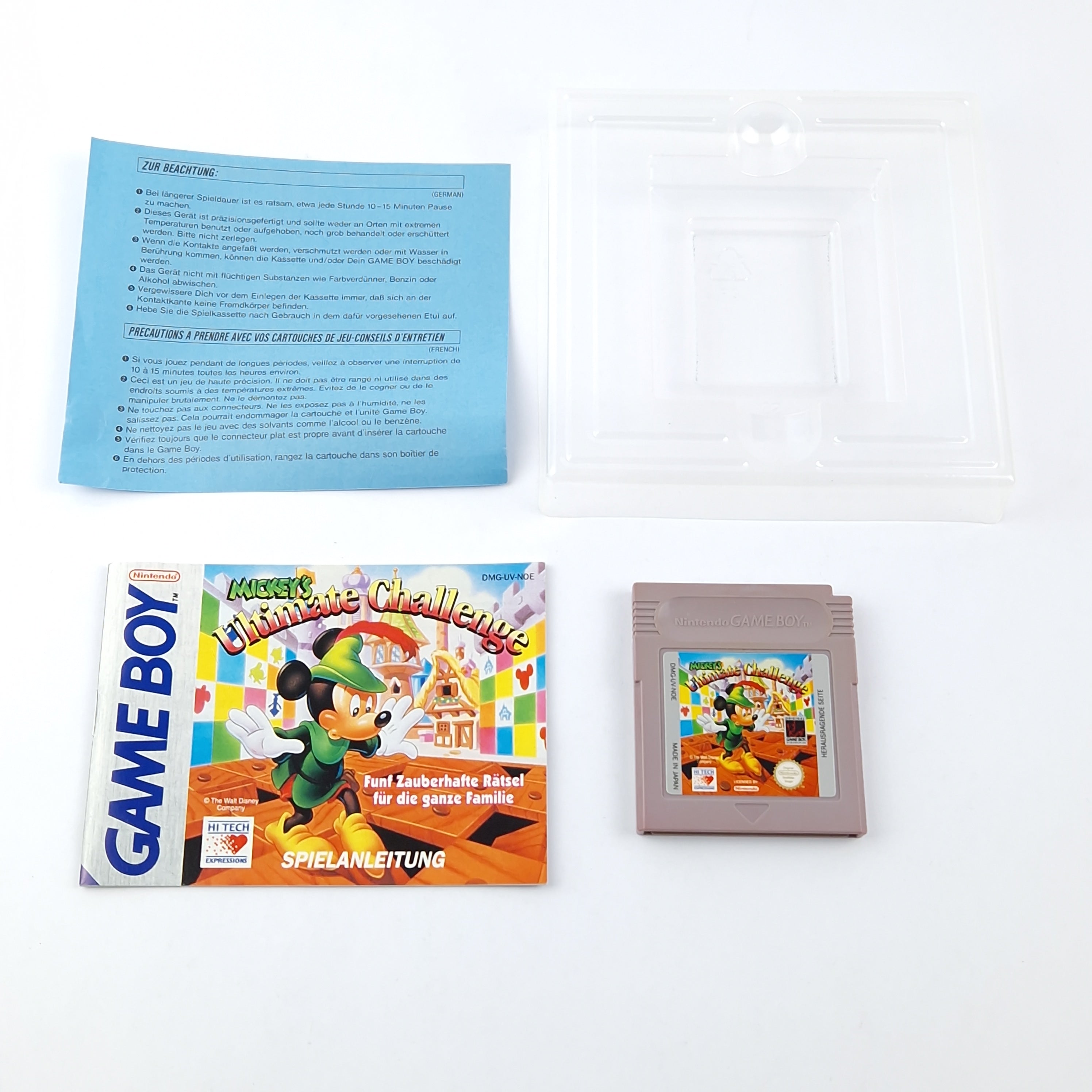 Nintendo Game Boy Spiel : Mickeys Ultimate Challenge - OVP Anleitung Modul NOE