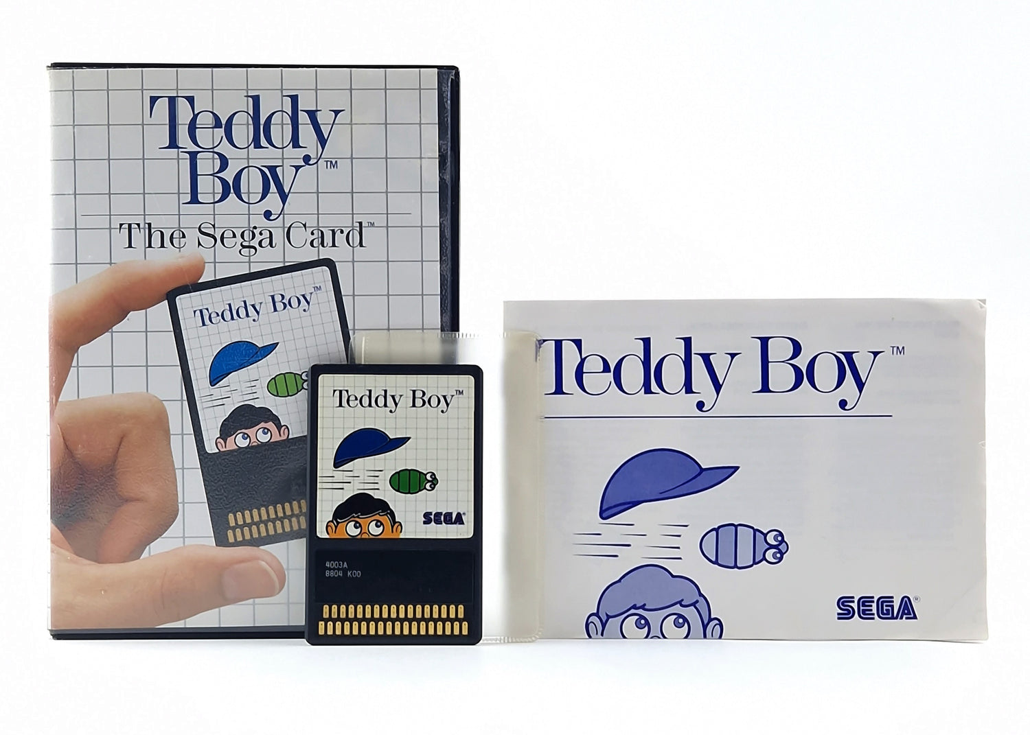 Sega Master System Spiel : Teddy Boy The Sega Card - OVP Anleitung Cartridge