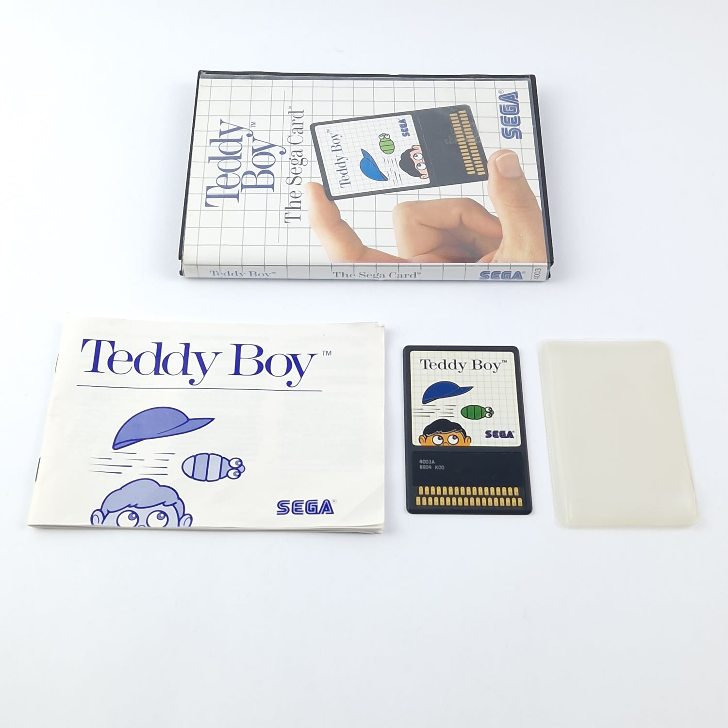 Sega Master System Spiel : Teddy Boy The Sega Card - OVP Anleitung Cartridge