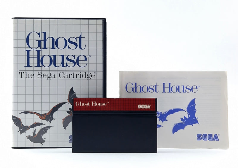 Sega Master System Spiel : Ghost House - OVP Anleitung Cartridge