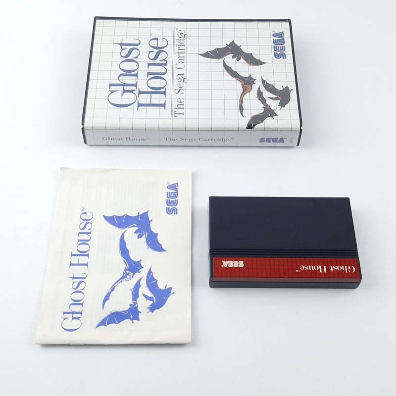 Sega Master System Spiel : Ghost House - OVP Anleitung Cartridge