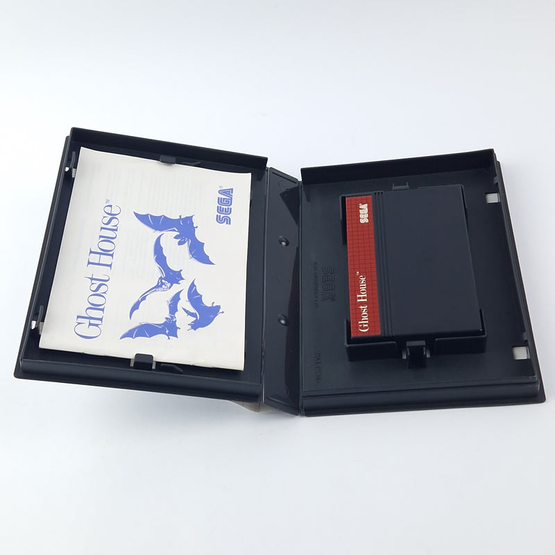 Sega Master System Spiel : Ghost House - OVP Anleitung Cartridge