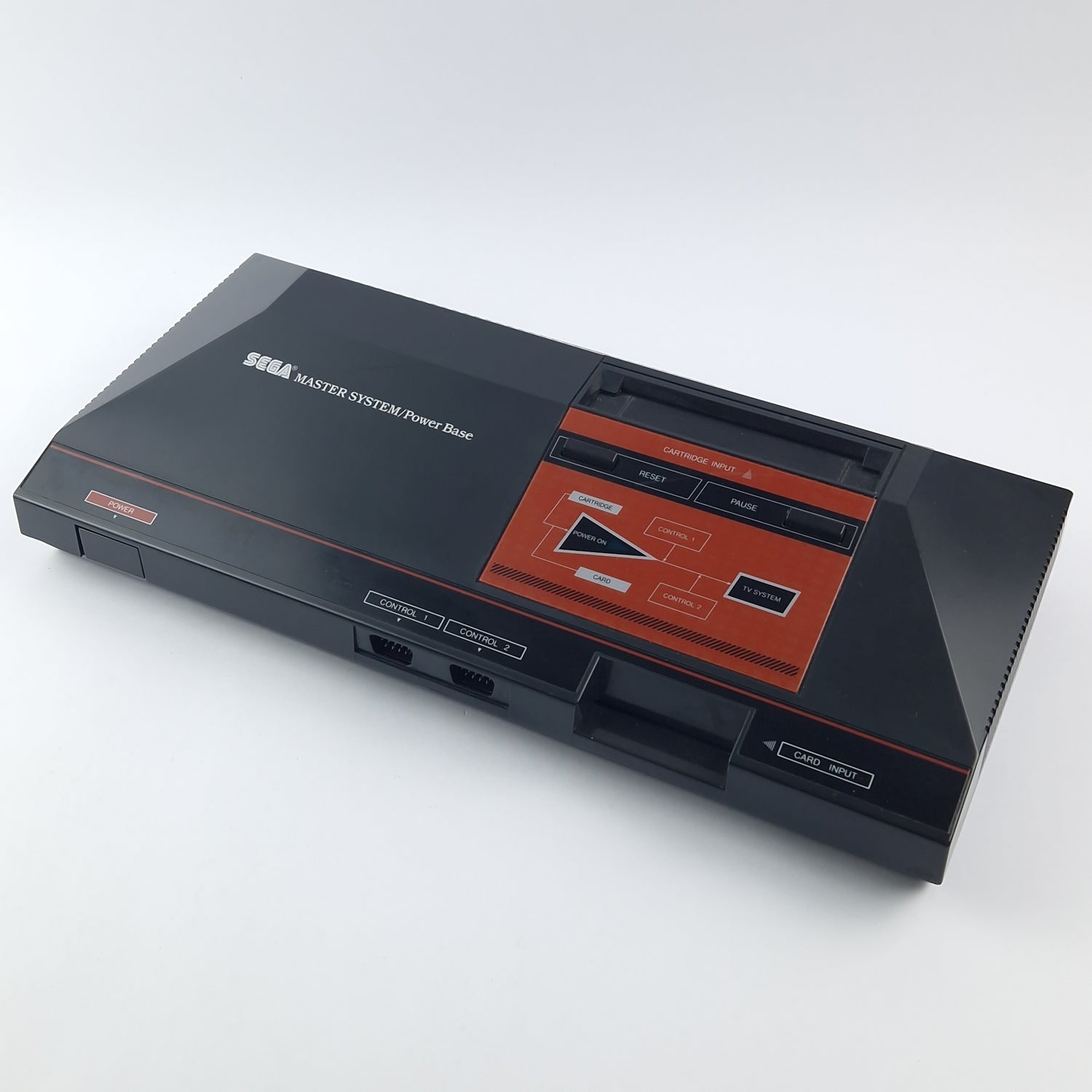 Sega Master System Power Base Konsole mit 2 Controllern, Action Fighter & Kabel