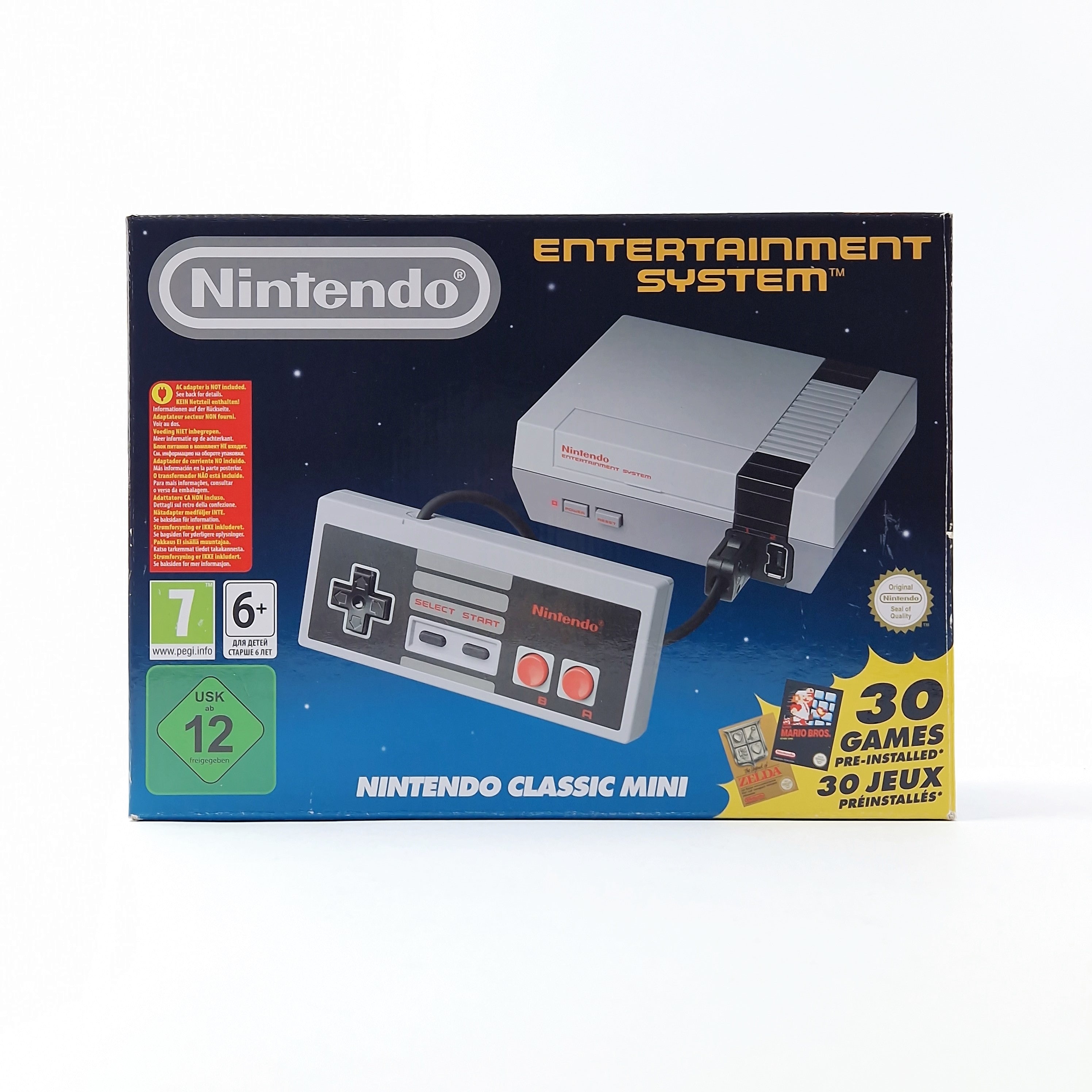 Nintendo NES Classic Mini Konsole 30 Games - OVP Nintendo Entertainment System