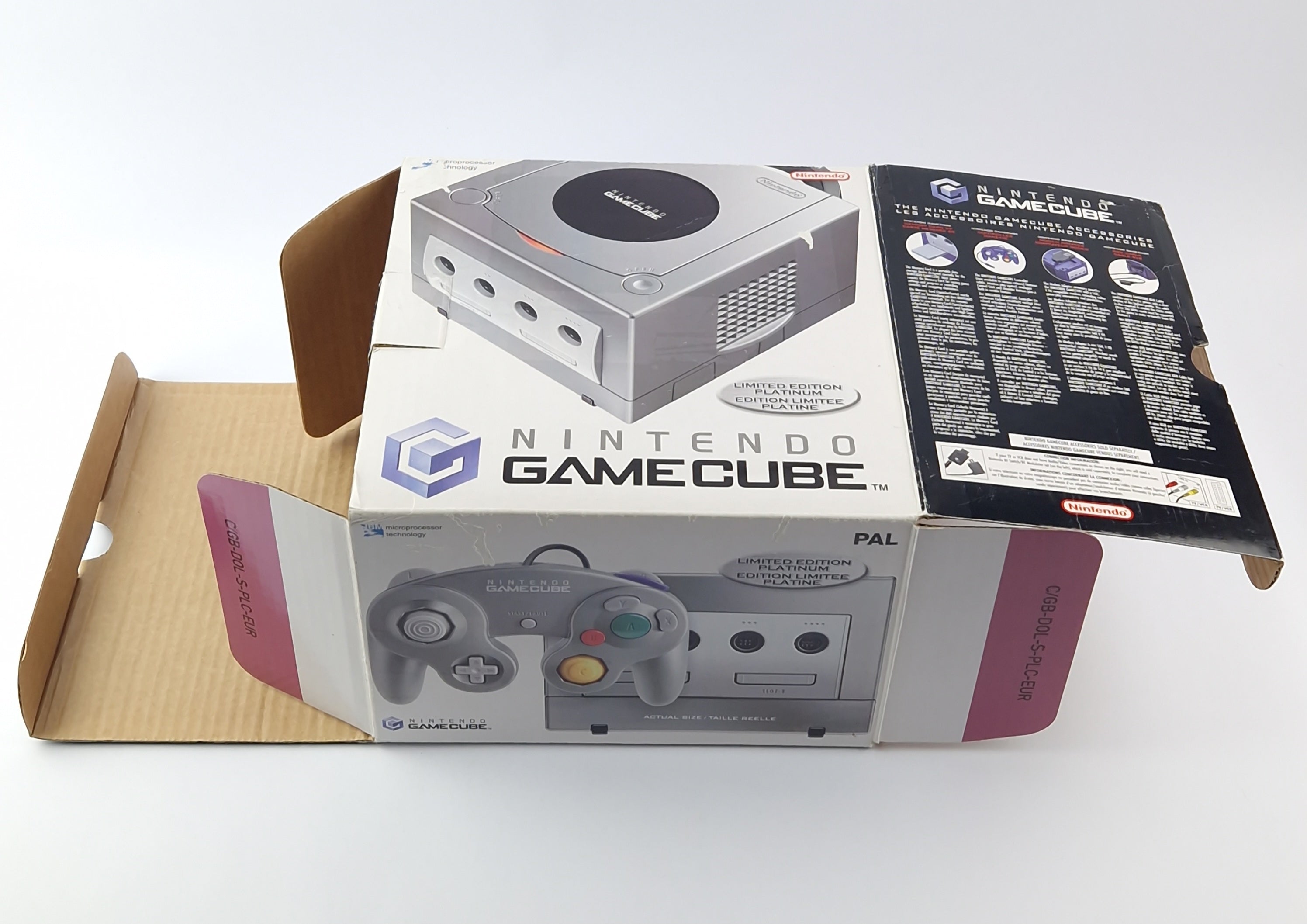 Nintendo Gamecube Konsole Limited Edition Platinum Pak - Silver Silber OVP PAL