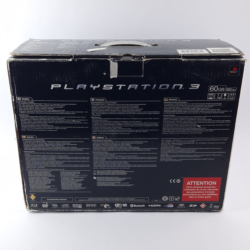 Playstation 3 Konsole - Sony PS3 Fat Lady 60gb Schwarz / Black PAL Console OVP