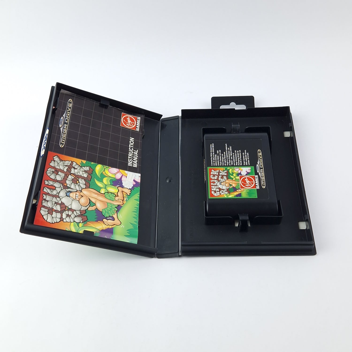 Sega Mega Drive Game: Chuck Rock - OVP Instructions Module | 16-bit cartridge PAL