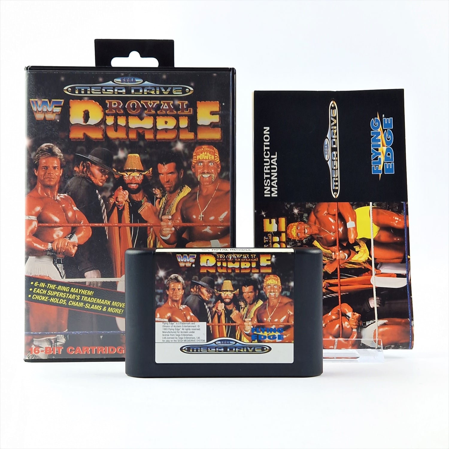 Sega Mega Drive Spiel : WWF Royal Rumble - OVP Anleitung Modul | 1Wrestling PAL