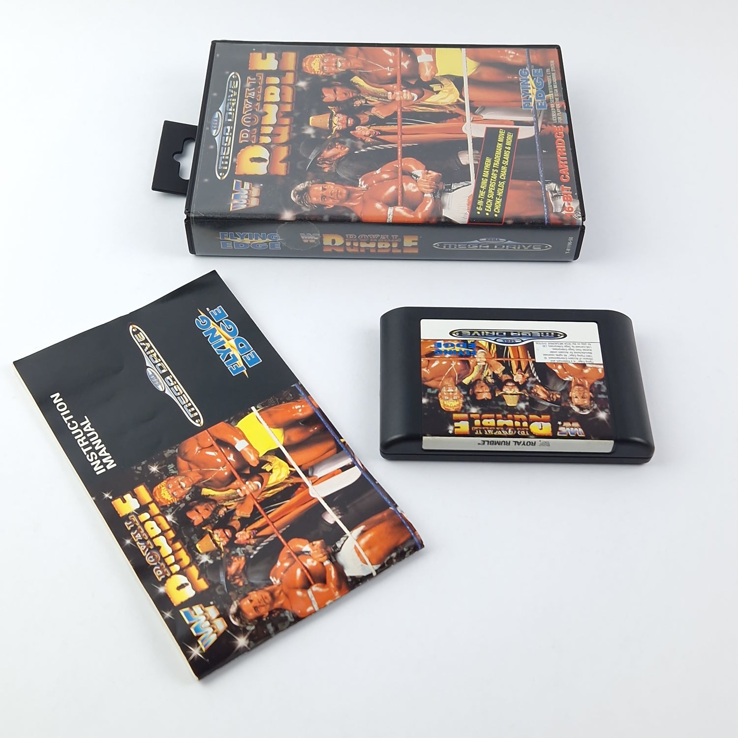 Sega Mega Drive Spiel : WWF Royal Rumble - OVP Anleitung Modul | 1Wrestling PAL