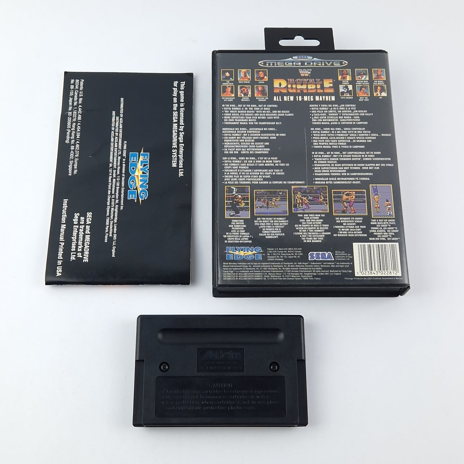 Sega Mega Drive Spiel : WWF Royal Rumble - OVP Anleitung Modul | 1Wrestling PAL