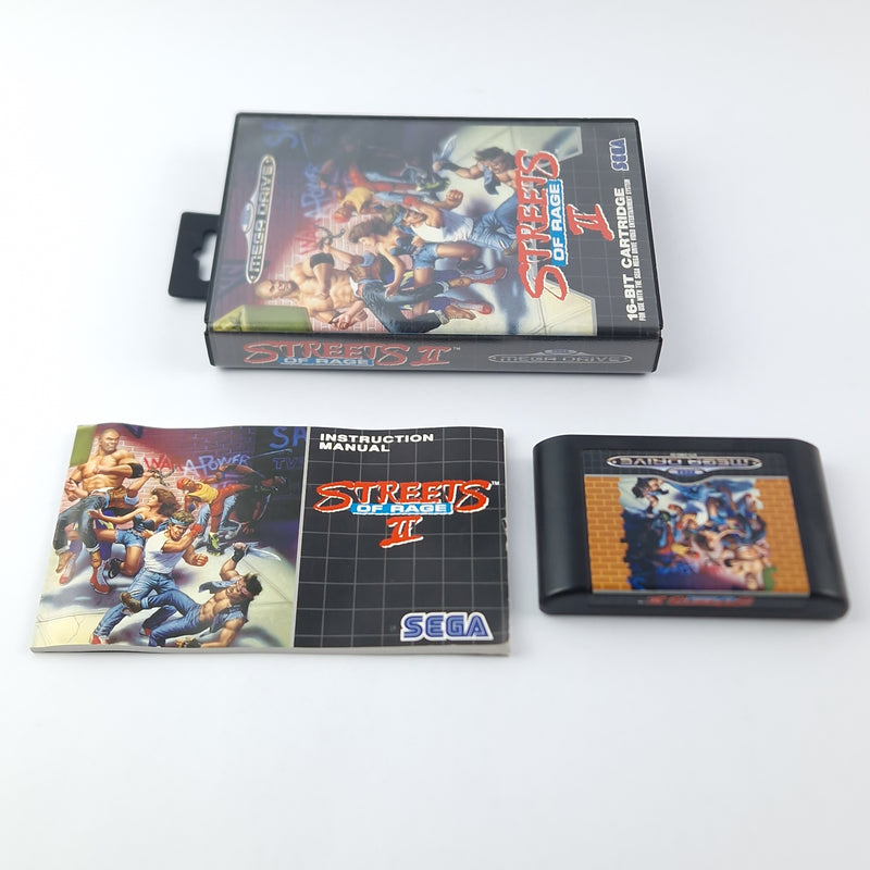 Sega Mega Drive Spiel : Streets of Rage II 2 - OVP Anleitung Modul | 16-Bit Pal