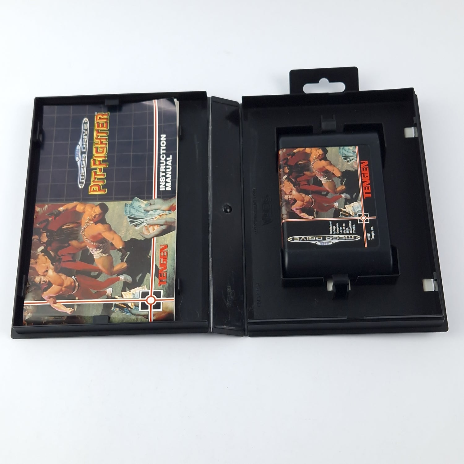 Sega Mega Drive Game: Pit Fighter - OVP Instructions Module | 16-bit cartridge