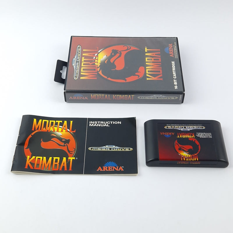 Sega Mega Drive Spiel : Mortal Kombat - OVP Anleitung Modul | 16-Bit Cartridge