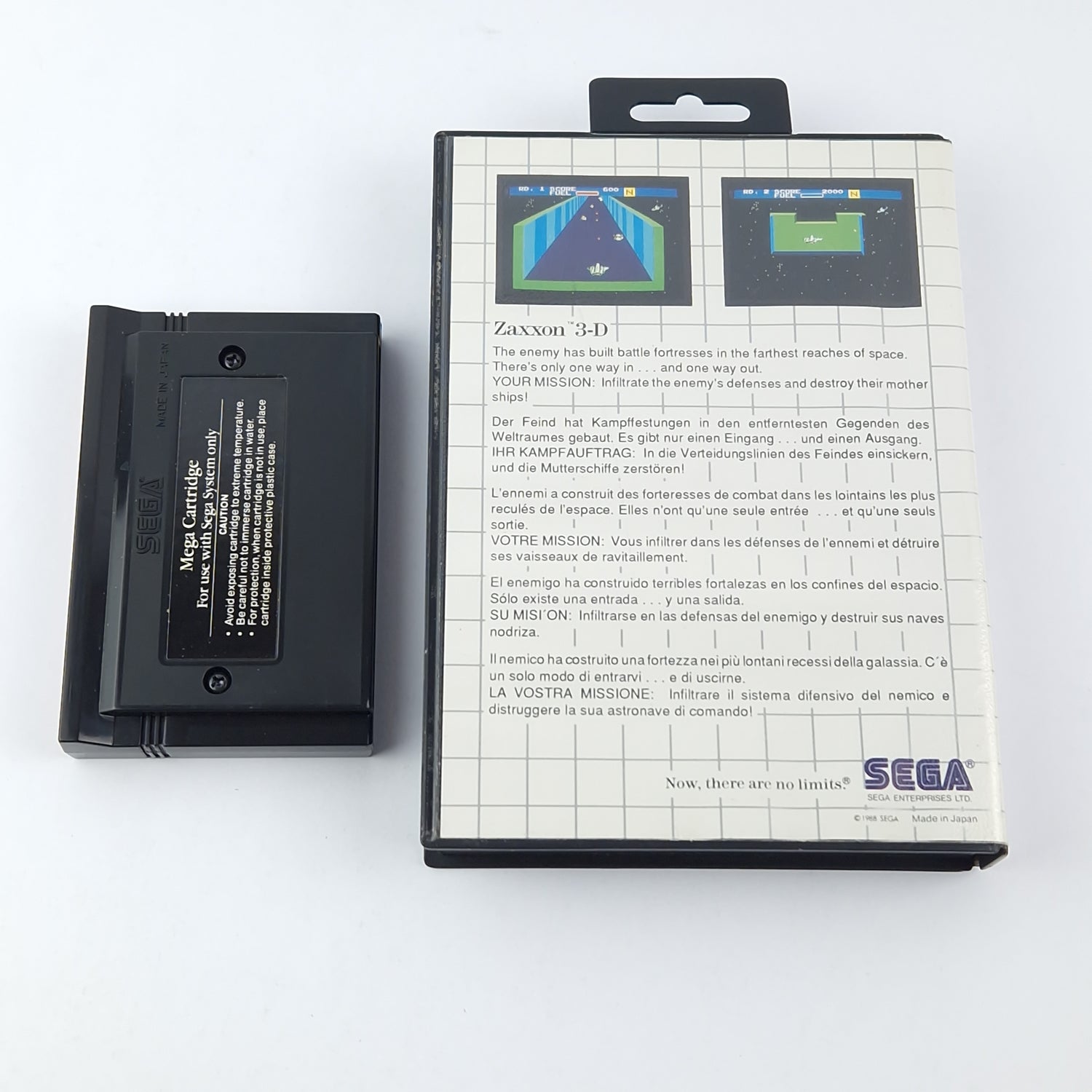Sega Master System Spiel : Zaxxon 3-D - OVP ohne Anleitung Modul Cartridge | MS