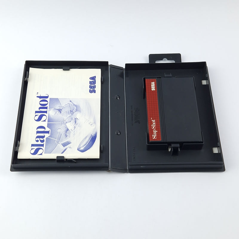 Sega Master System Spiel : Slap Shot - OVP Anleitung Modul Cartridge Ice Hockey