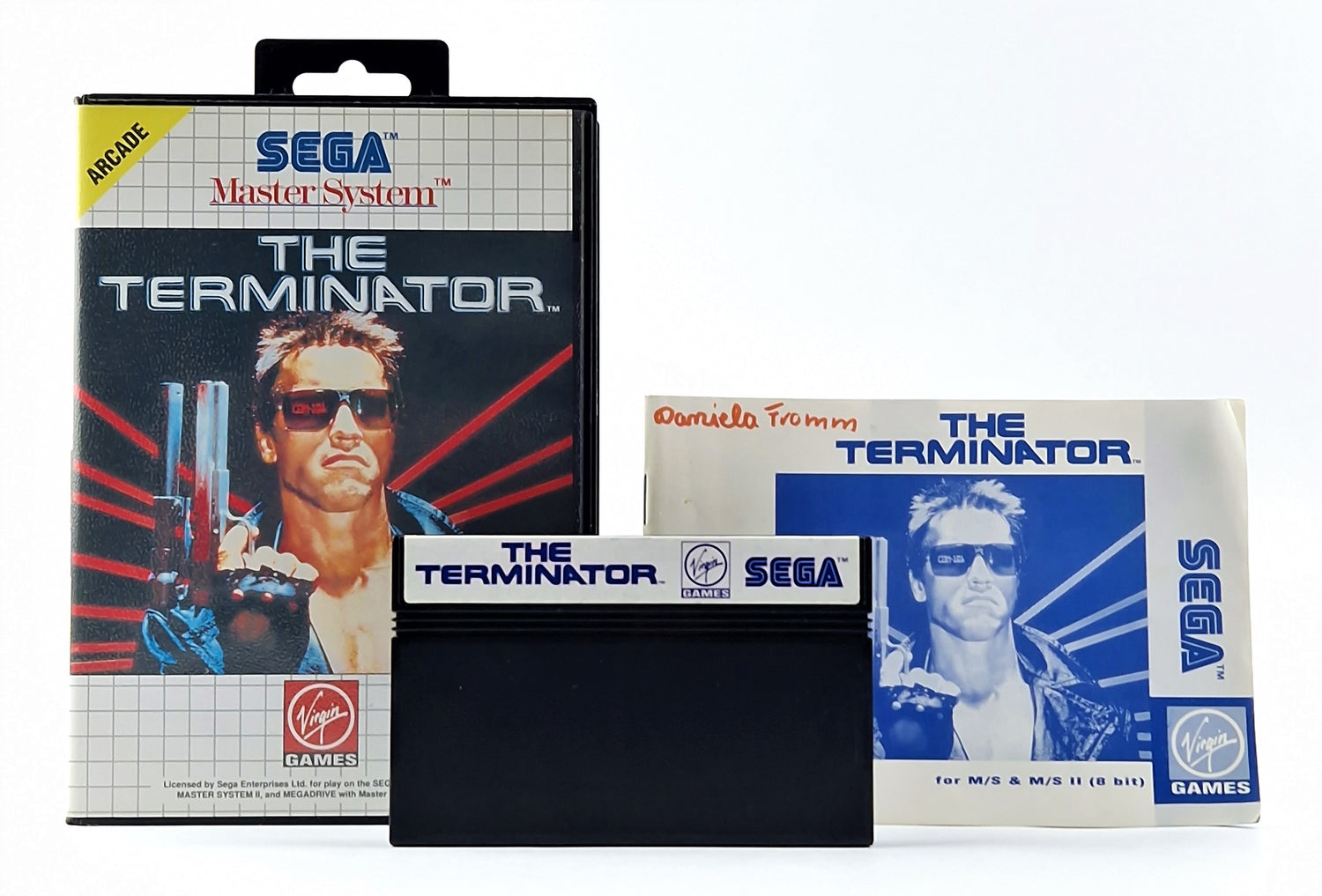 Sega Master System Spiel : The Terminator - OVP Anleitung Modul PAL Cartridge