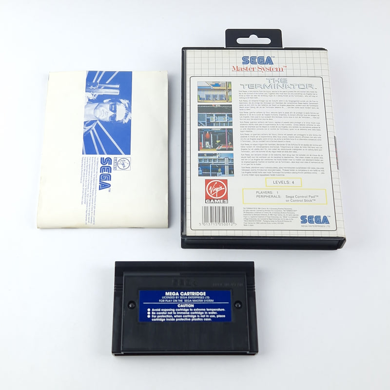 Sega Master System Spiel : The Terminator - OVP Anleitung Modul PAL Cartridge