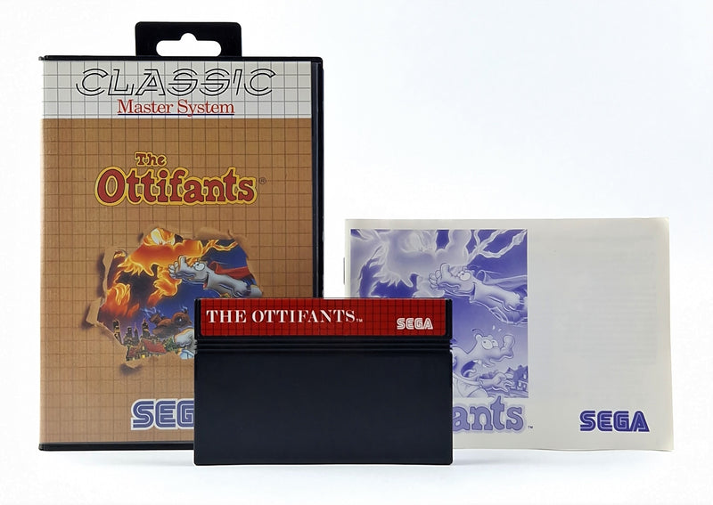 Sega Master System game: The Ottifants - OVP instructions module PAL cartridge