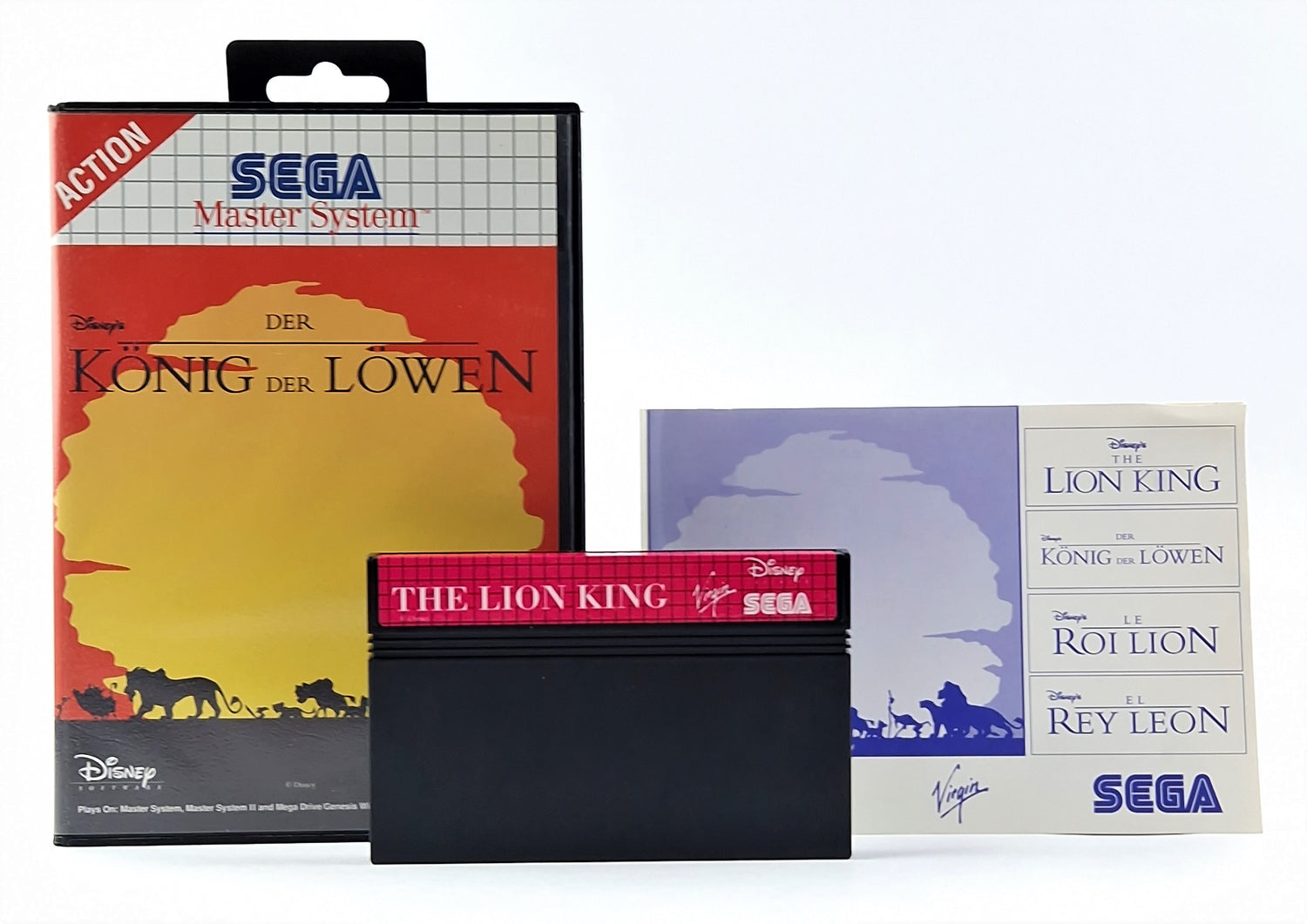 Sega Master System Game: The Lion King - OVP Instructions Module PAL