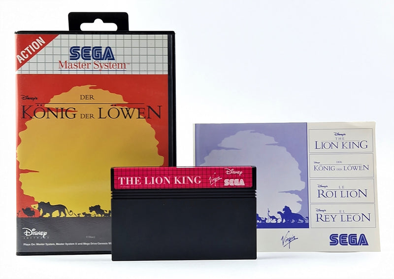 Sega Master System Spiel : Der König der Löwen - OVP Anleitung Modul PAL