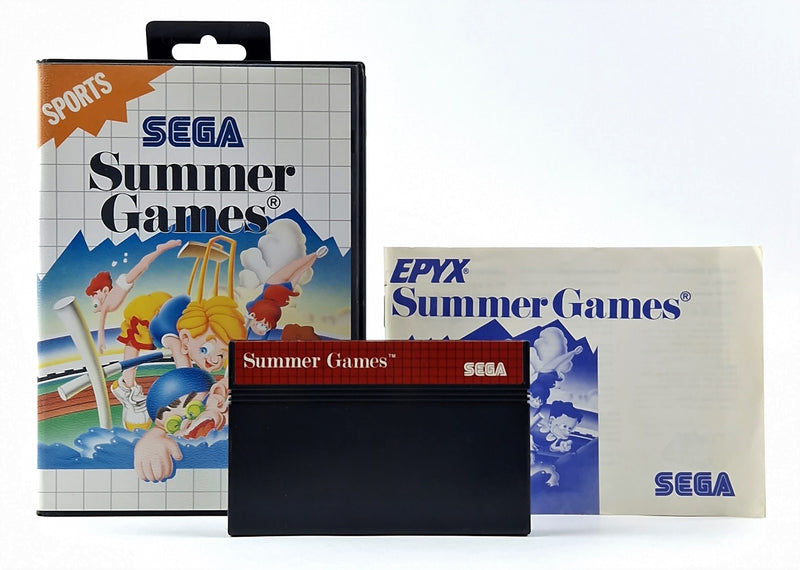 Sega Master System Game: Summer Games - OVP Instructions Module PAL Cartridge